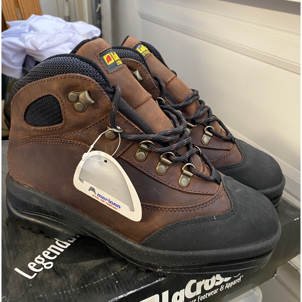 Lacrosse Granite Steel Toe Brown Work/Sport Boots (Men’s 8W)